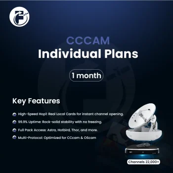 CCCam monthly subscription with HD channels and stable IPTV servers