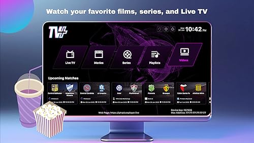 IPTV Plus App Home Screen