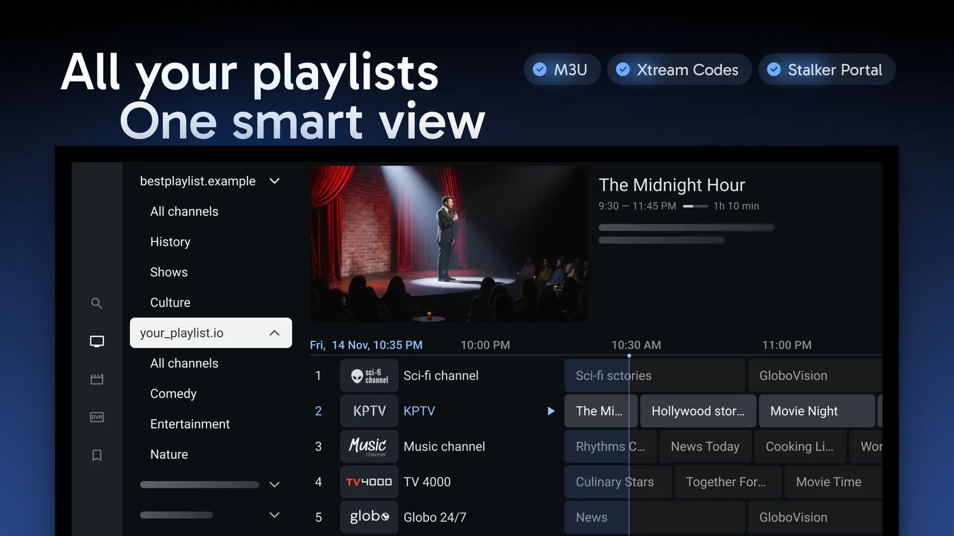 TiviMate Add Playlist Screen