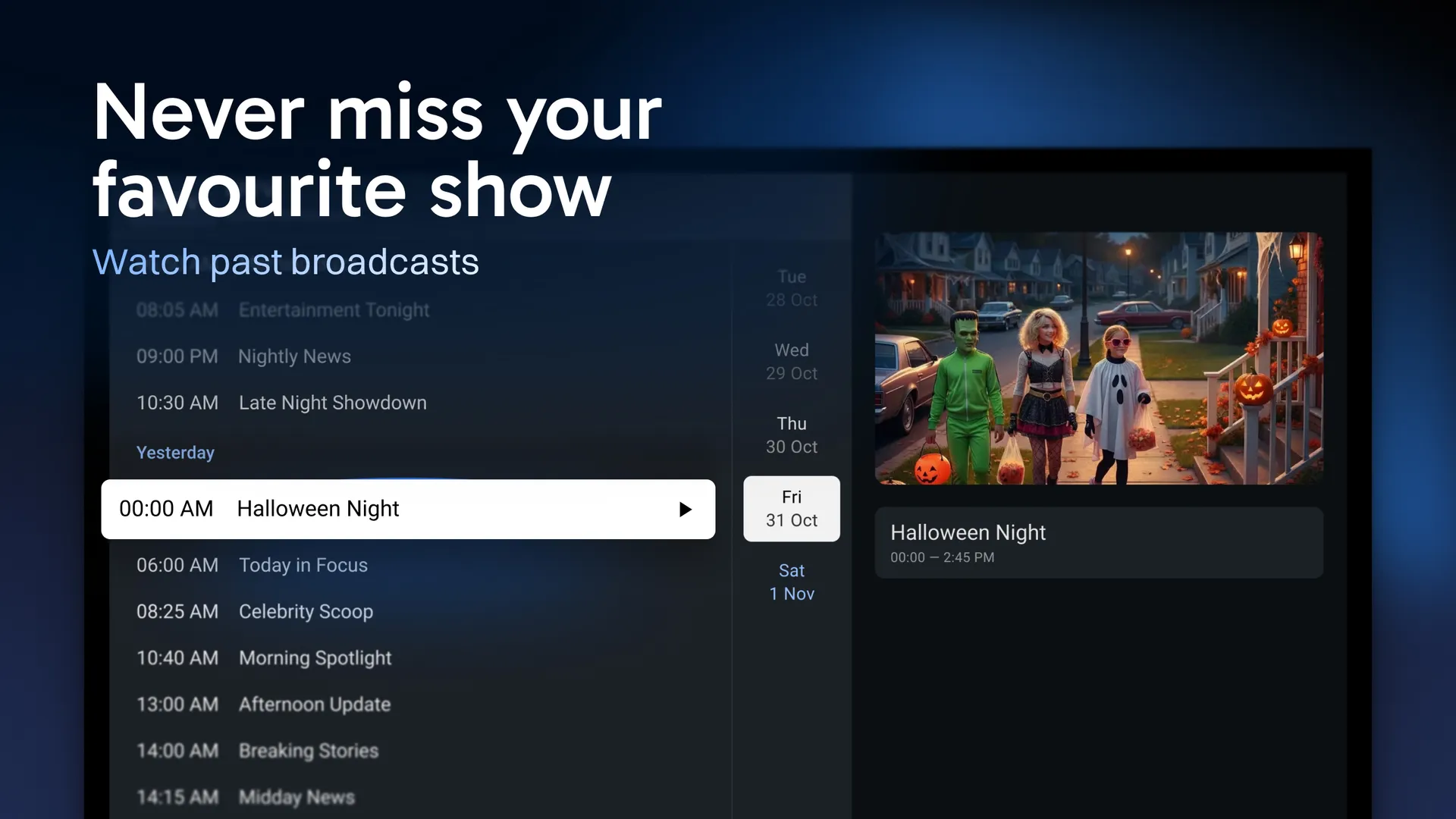 TiviMate Live TV Channels Dashboard