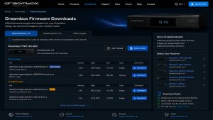 DreamOS Dreambox firmware download page