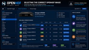 Selecting the correct OpenHDF image