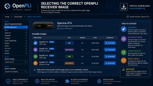 Selecting the correct OpenPLi receiver image