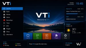 VTi interface on a compatible Vu+ receiver