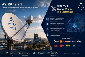 Astra 19.2E satellite position for German television