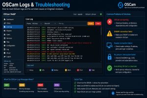 OSCam logs and troubleshooting on an Enigma2 receiver